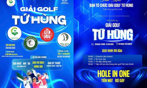 Giải golf Tứ Hùng lần 6 – Trà Xanh Championship 2026 chính thức khởi tranh